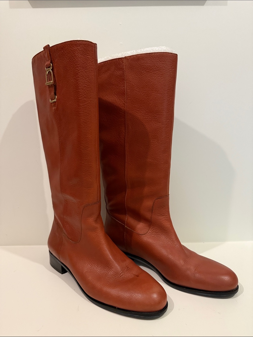 Banana Republic Tall Leather Boots - Chestnut